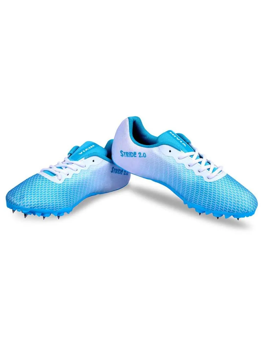 Nivia Stride 2.0 Athletic Spikes Track & Field Shoes Blue