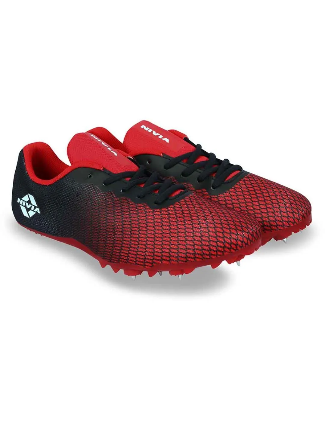 Nivia Stride 2.0 Athletic Spikes Track & Field Shoes Red