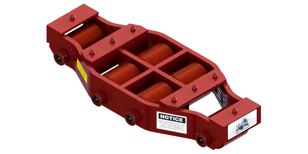 Non Tilt Rigid Utility Skate HUM-HD-50-P | 20 Ton Capacity - Polyurethane Rollers