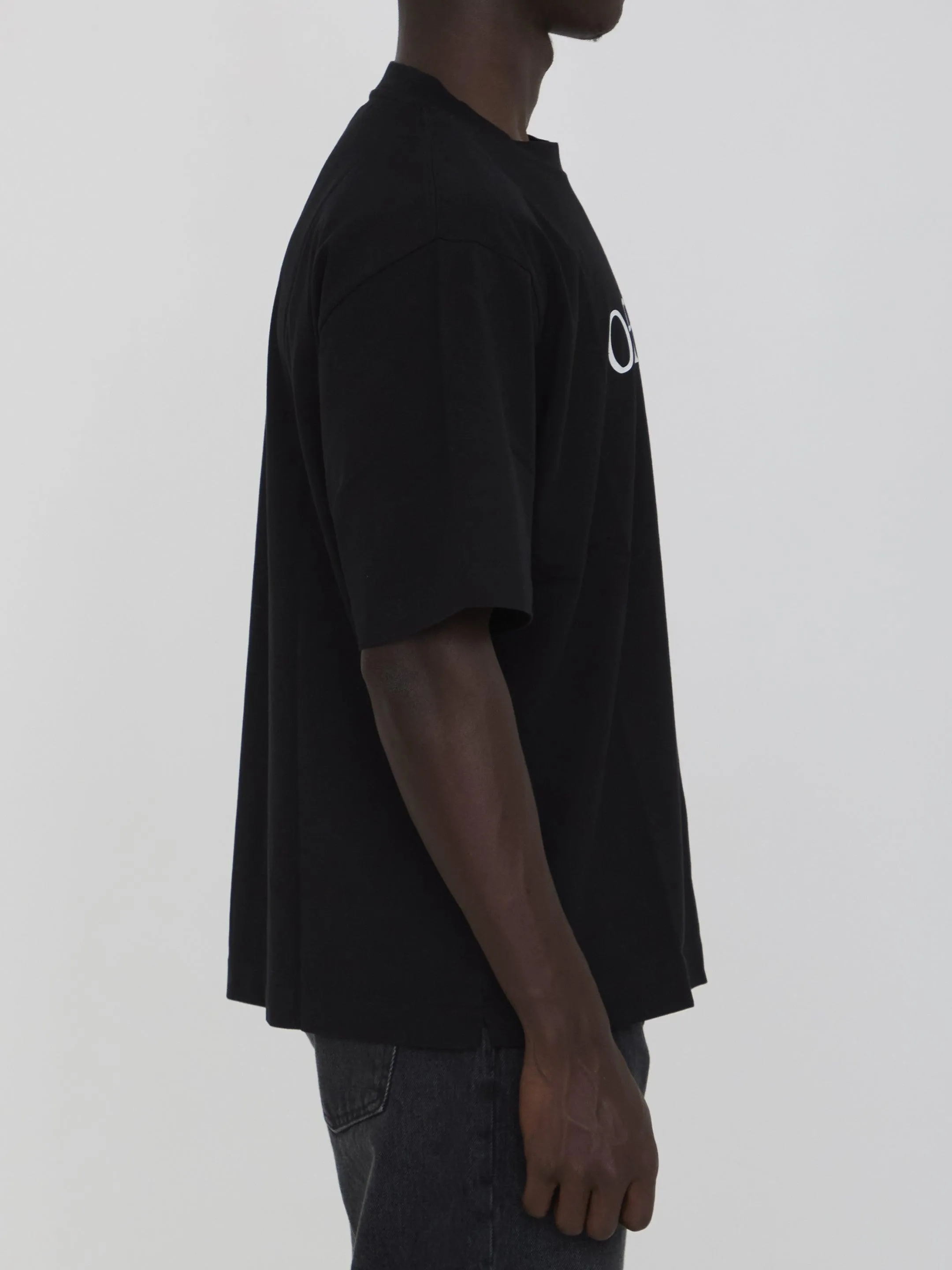 Off White Big Bookish Skate Cotton T-shirt