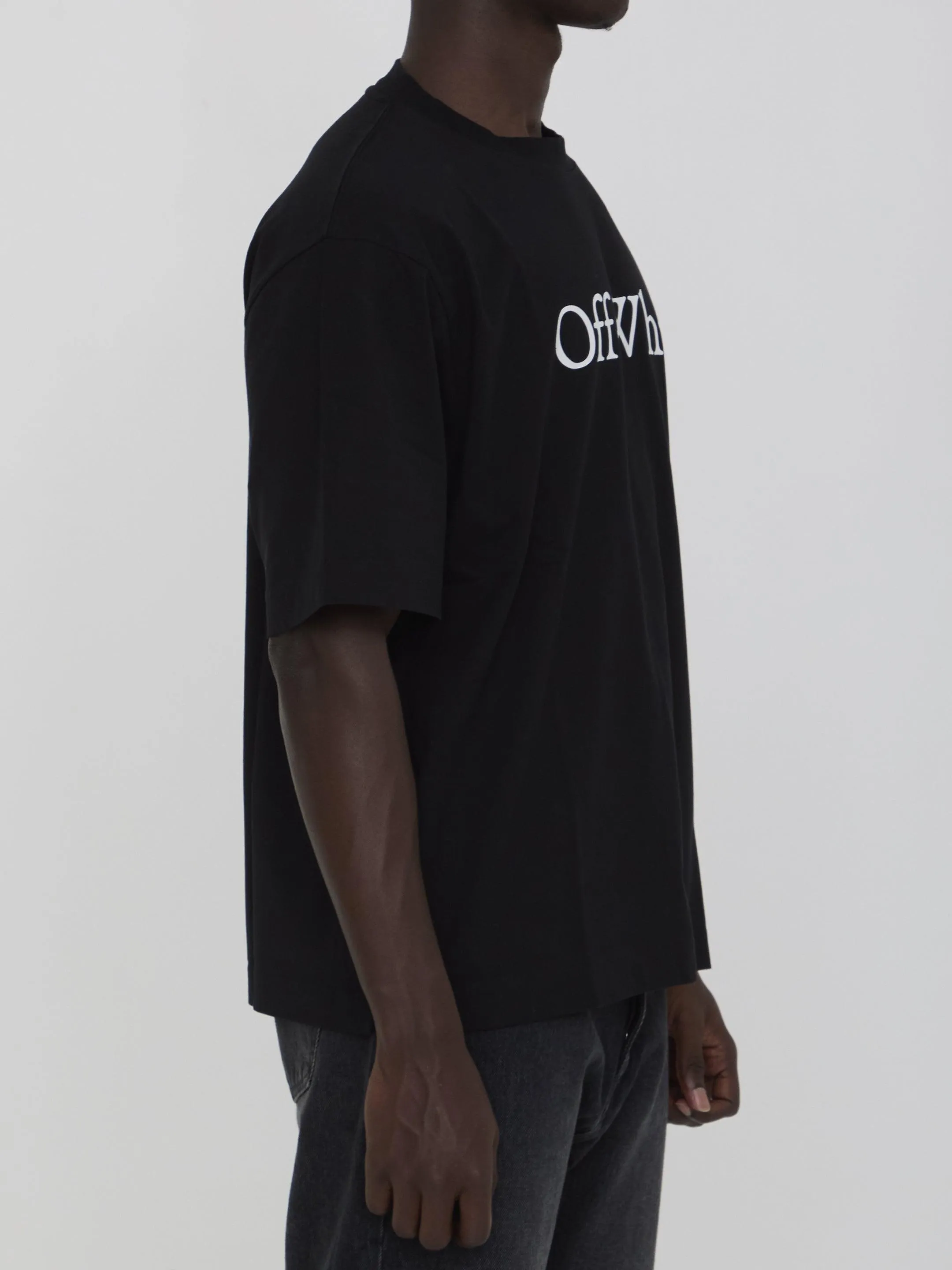 Off White Big Bookish Skate Cotton T-shirt