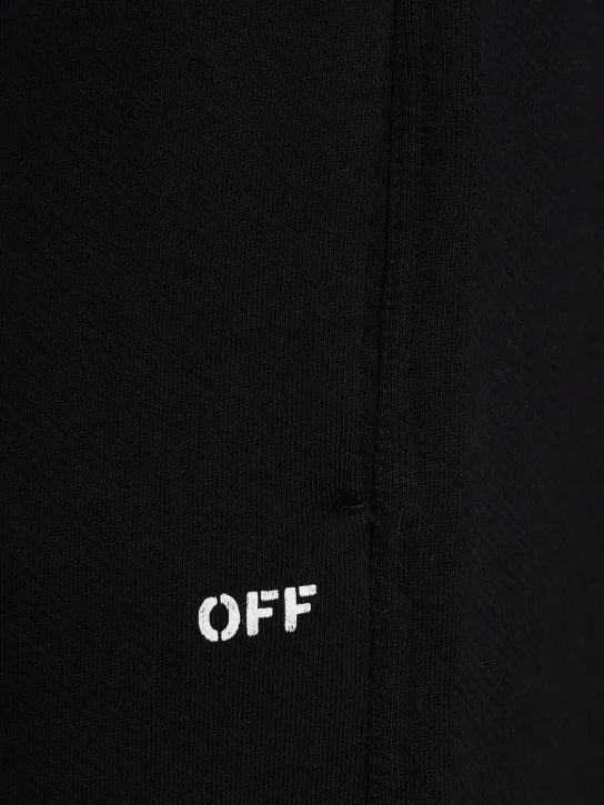 Off-White   Off Stamp Skate cotton sweat shorts 