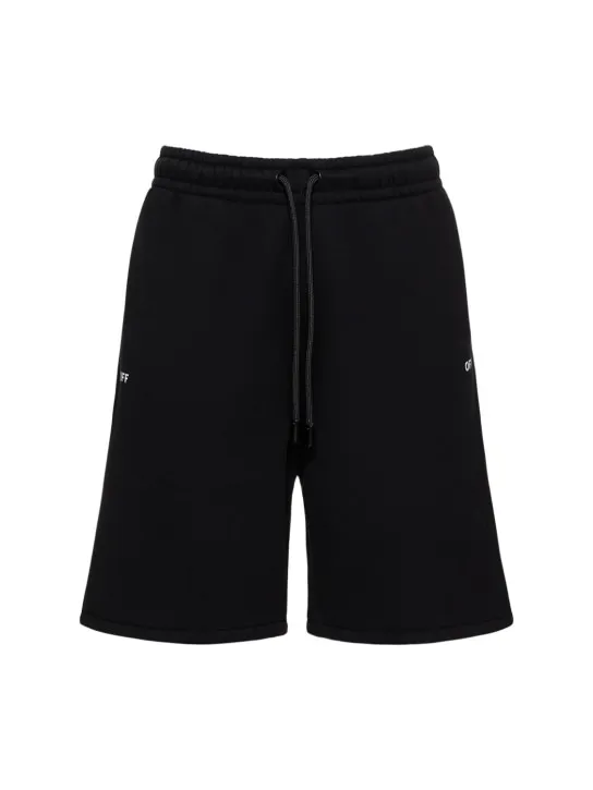 Off-White   Off Stamp Skate cotton sweat shorts 