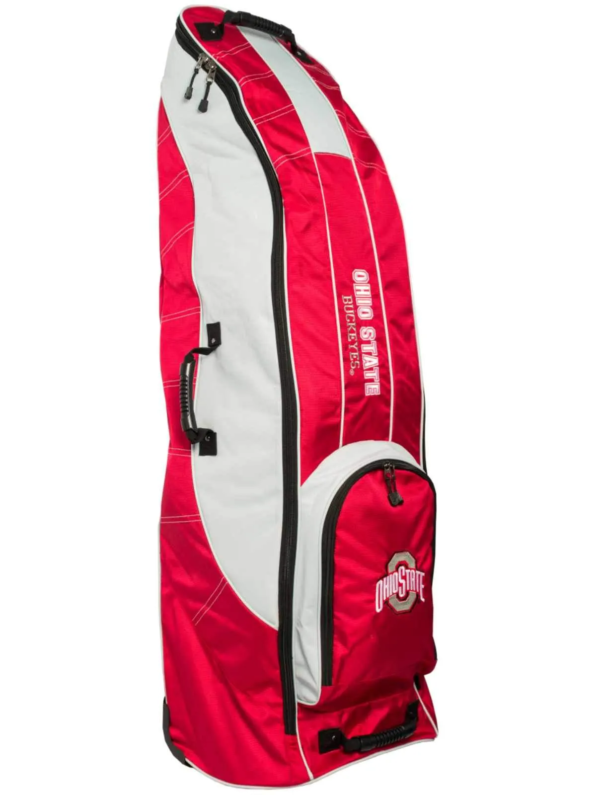 Ohio State Buckeyes Team Golf Red Golf Clubs Wheeled Luggage Travel Bag