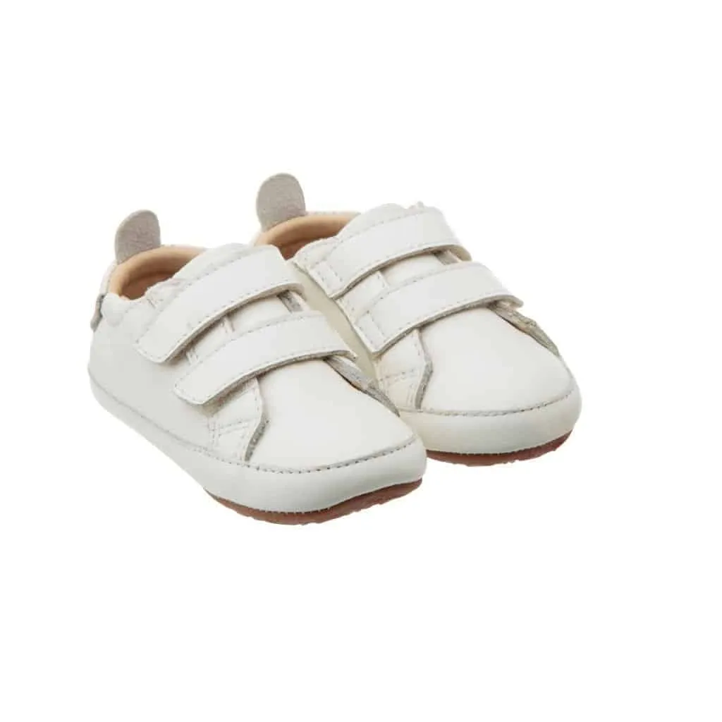 Old Soles Boy's and Girl's 113RT Bambini Markert Casual Shoes - White / White