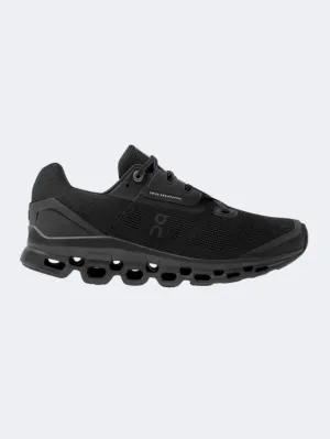 On Cloudstratus Women Running Shoes Black