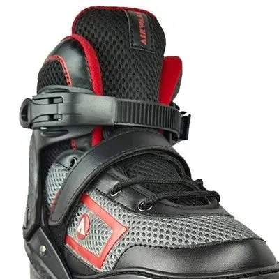 Open Box - Airwalk Adults Men Women Adjustable Inline Skates ABEC-7 Bearing, Red, 8-9.5