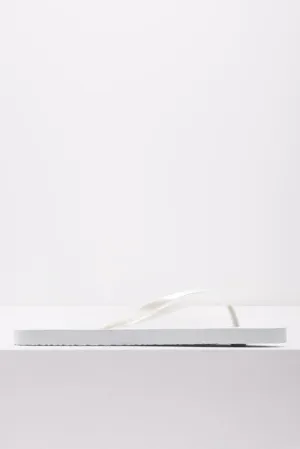 Plain Flip Flop White