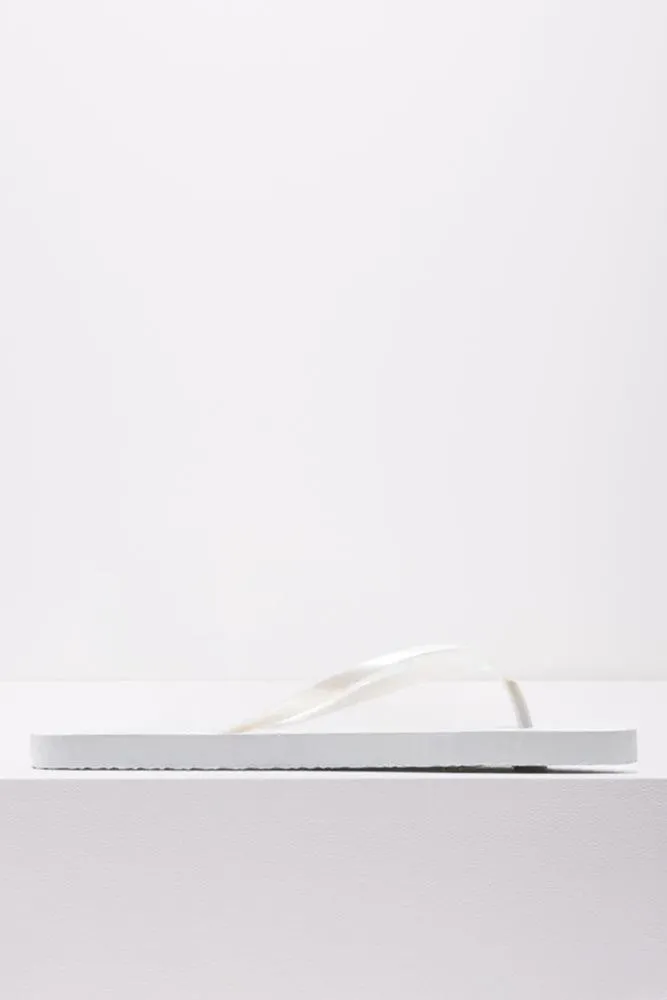 Plain Flip Flop White