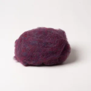 Plum Wool for Wet Felting, Tyrolean Bergschaf