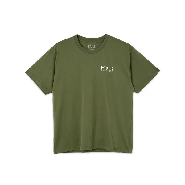 Polar Skate Co Stroke Logo T-Shirt - Uniform Green