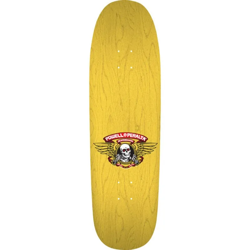 Powell Peralta 9.265" x 32" Steve Caballero Ban This Dragon Reissue Yellow Stain Skateboard Deck