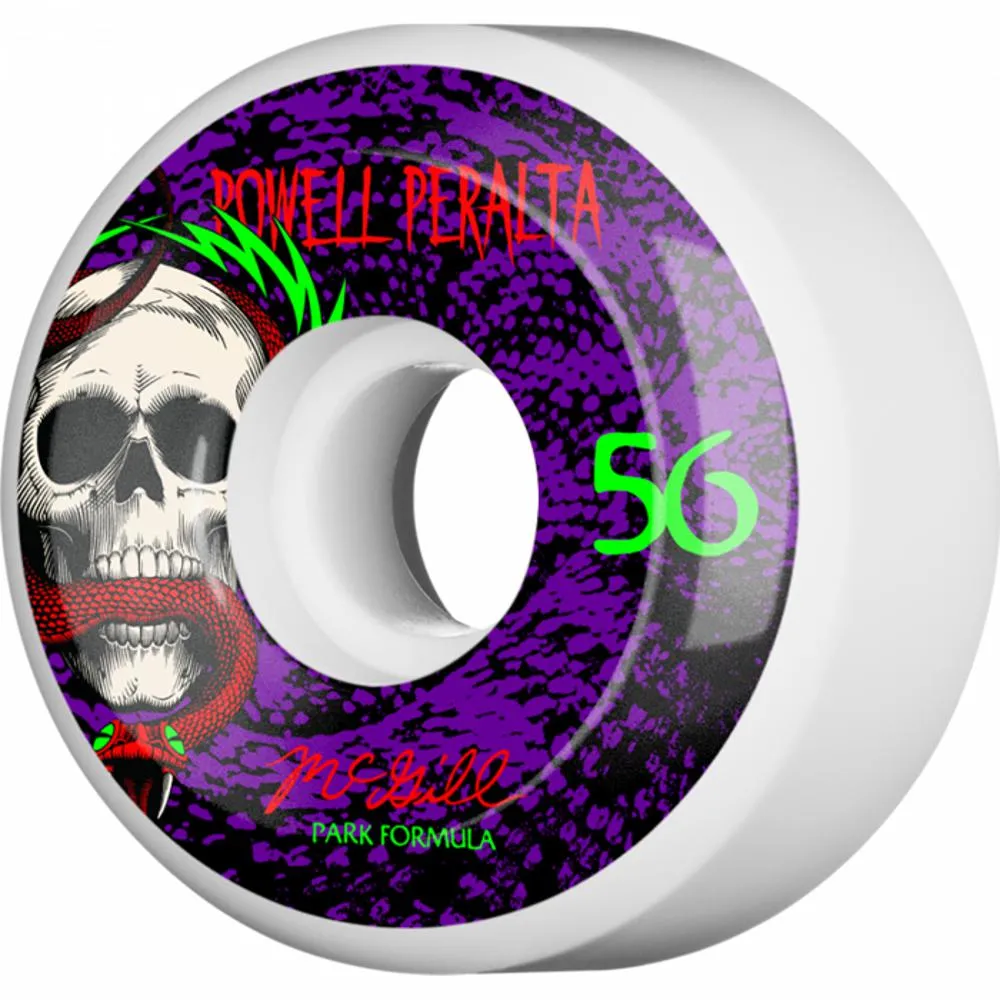 Powell Peralta Mcgill Skull & Snake 56mm White/Purple Skateboard Wheels