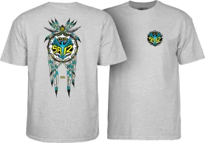 Powell Peralta Steve Saiz Totem T-shirt - Athletic Heather