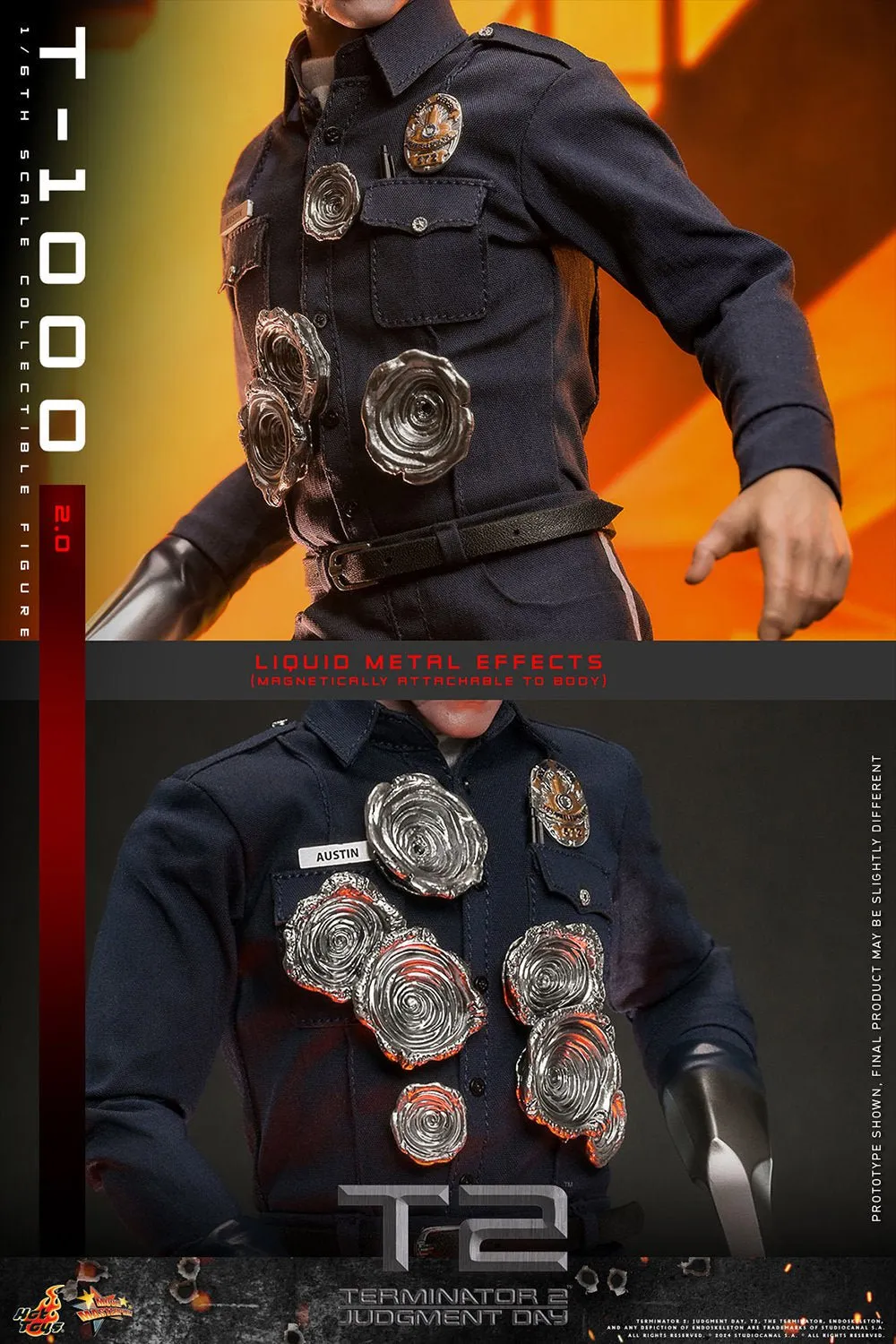 PRE-ORDER: Hot Toys Terminator 2: Judgment Day T-1000 (2.0) Sixth Scale Figure