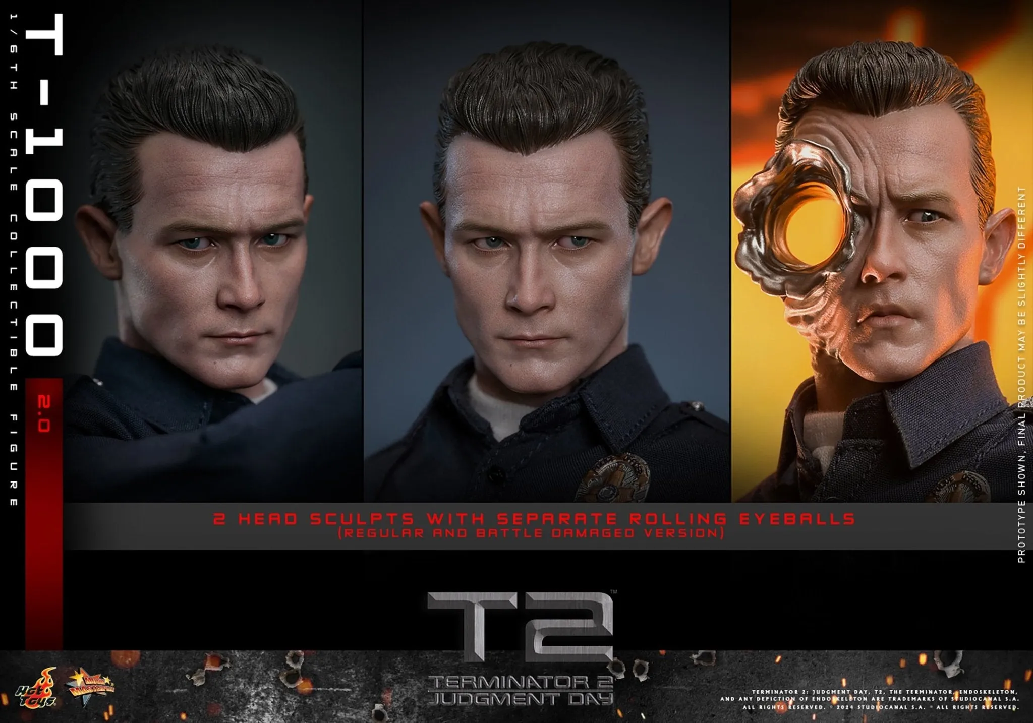 PRE-ORDER: Hot Toys Terminator 2: Judgment Day T-1000 (2.0) Sixth Scale Figure