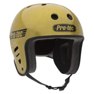 Pro-Tec Fullcut Gold Flake Longboard Skateboard Helmet