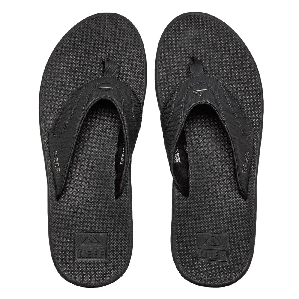 Reef Fanning Flip Flops  - All Black