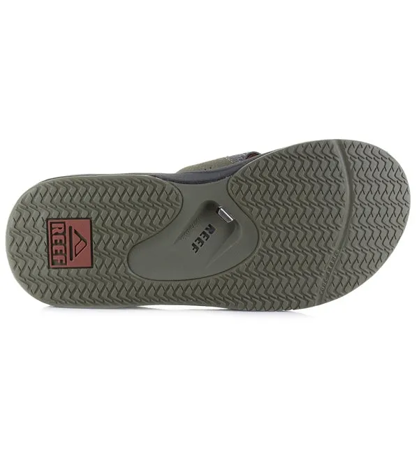 Reef Fanning Flip Flops  - Olive/Rust