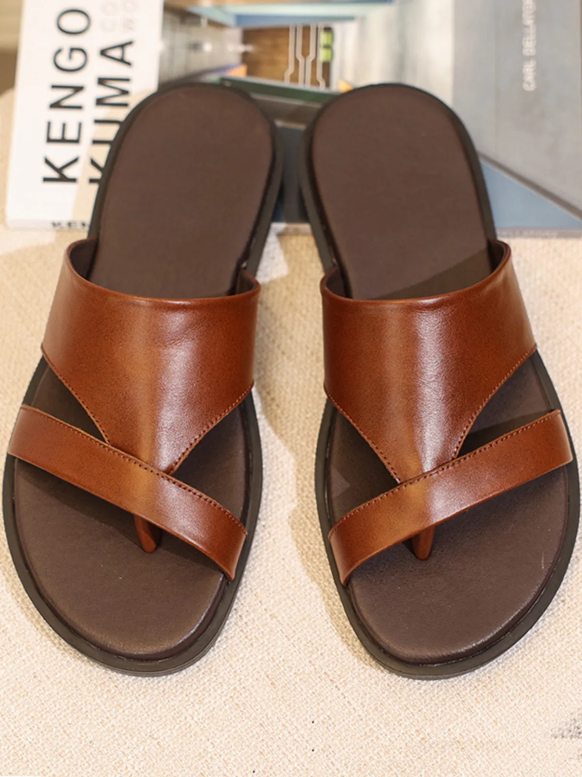 Retro Leather Sandals