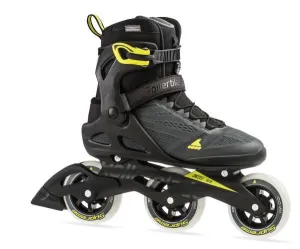 Rollerblade Macroblade 100 3WD Men's Inline Skates 2020 - Anthracite/Yellow - Super Sale