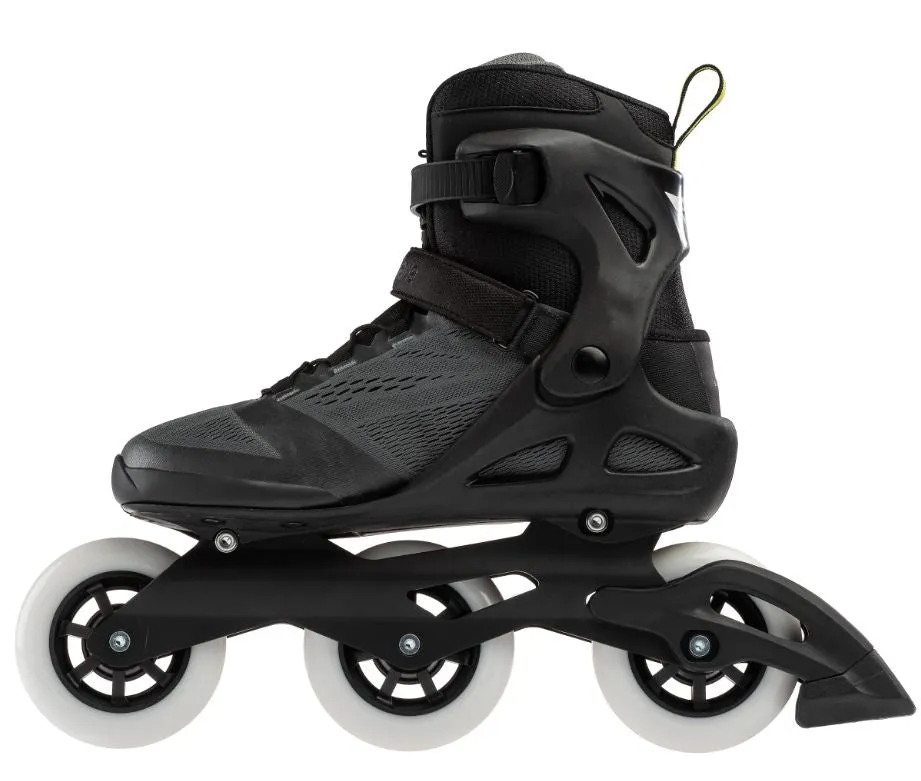 Rollerblade Macroblade 100 3WD Men's Inline Skates 2020 - Anthracite/Yellow - Super Sale