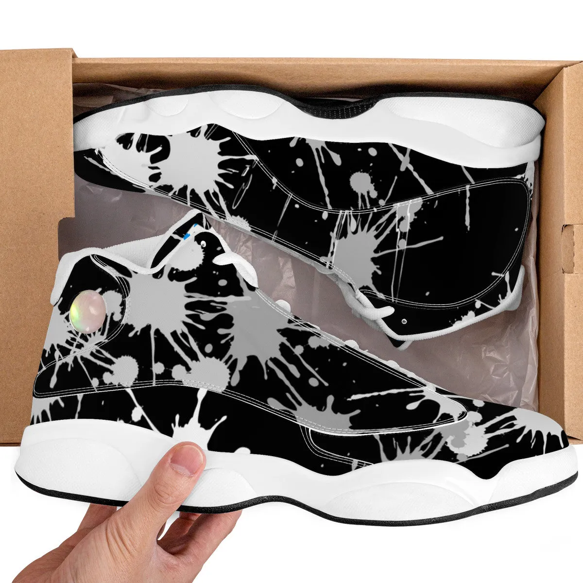 RVT Basketball Shoes -White Drip