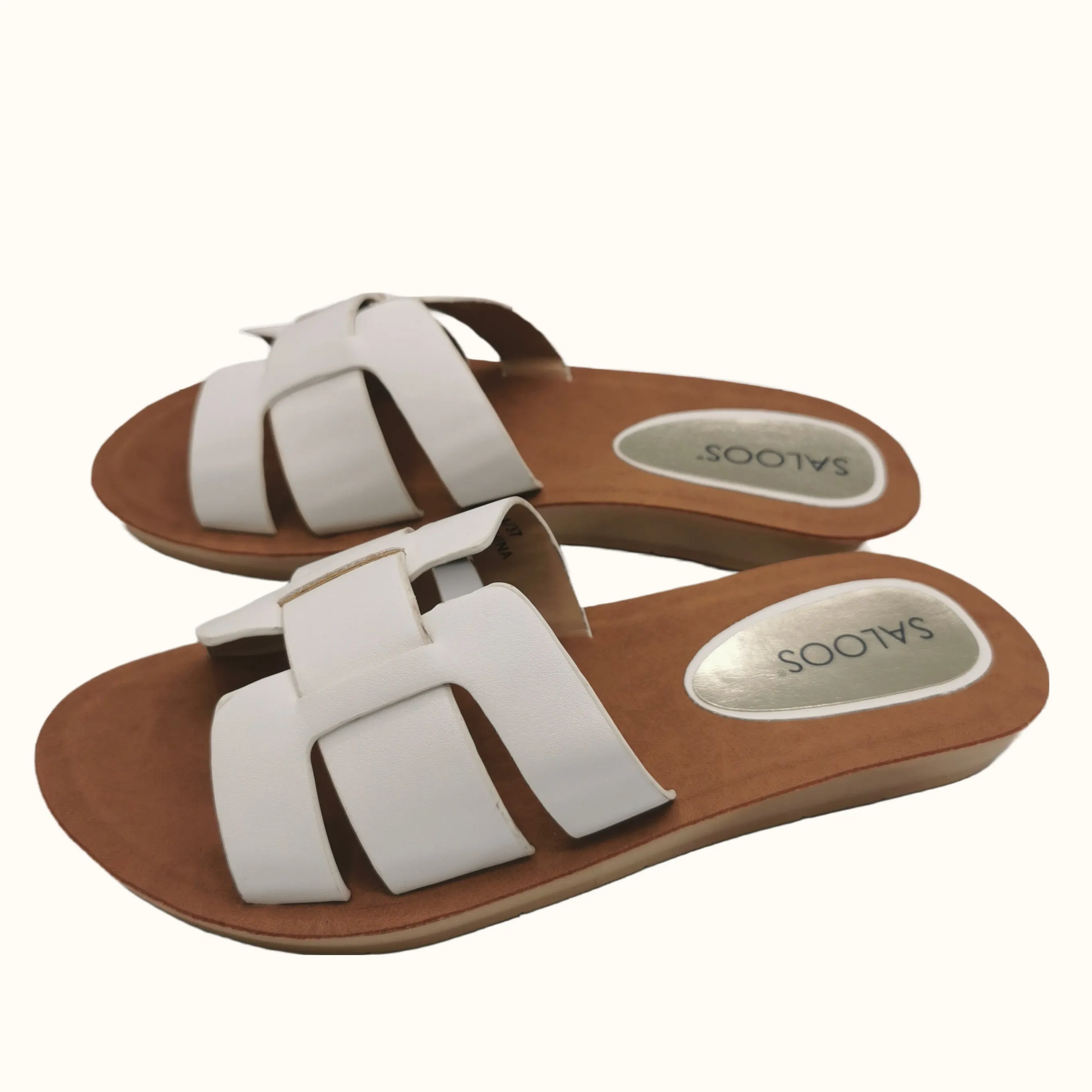 Saloos Cross Strap Sliders