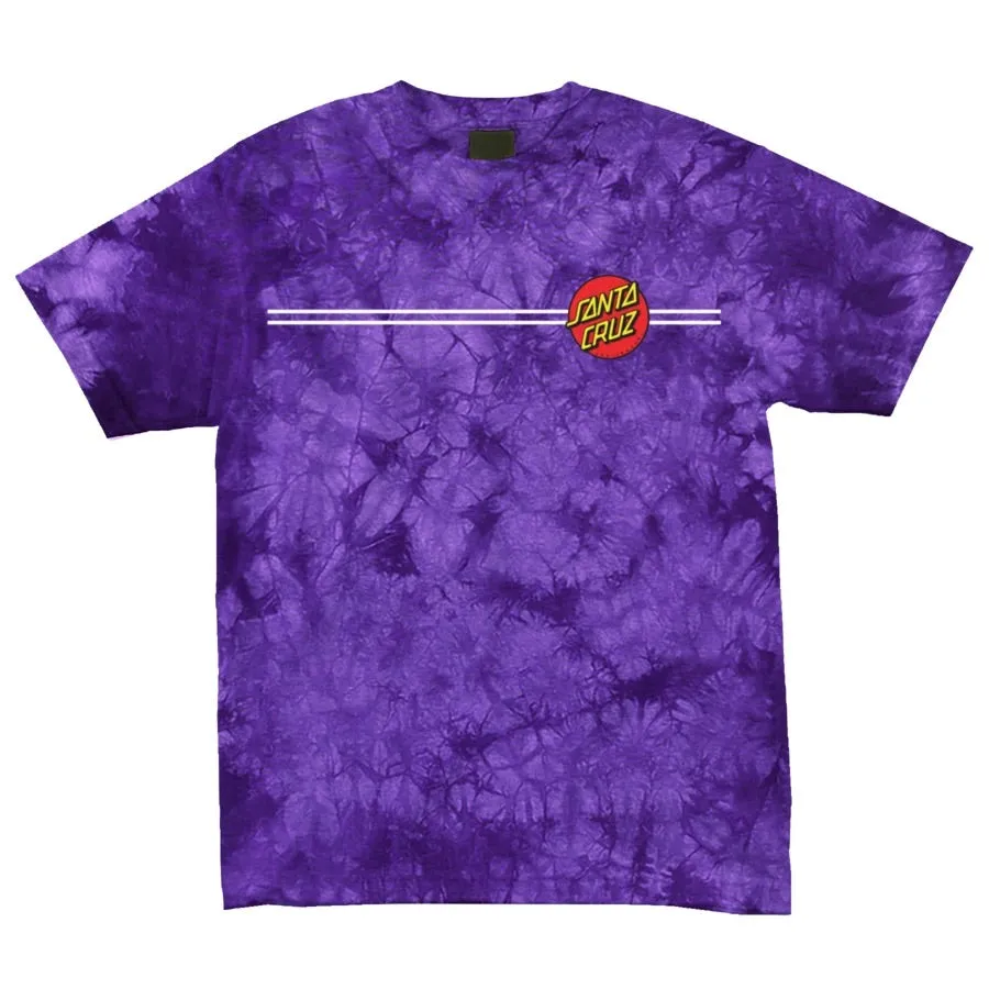 Santa Cruz Classic Dot T Shirt Purple Crystal Wash