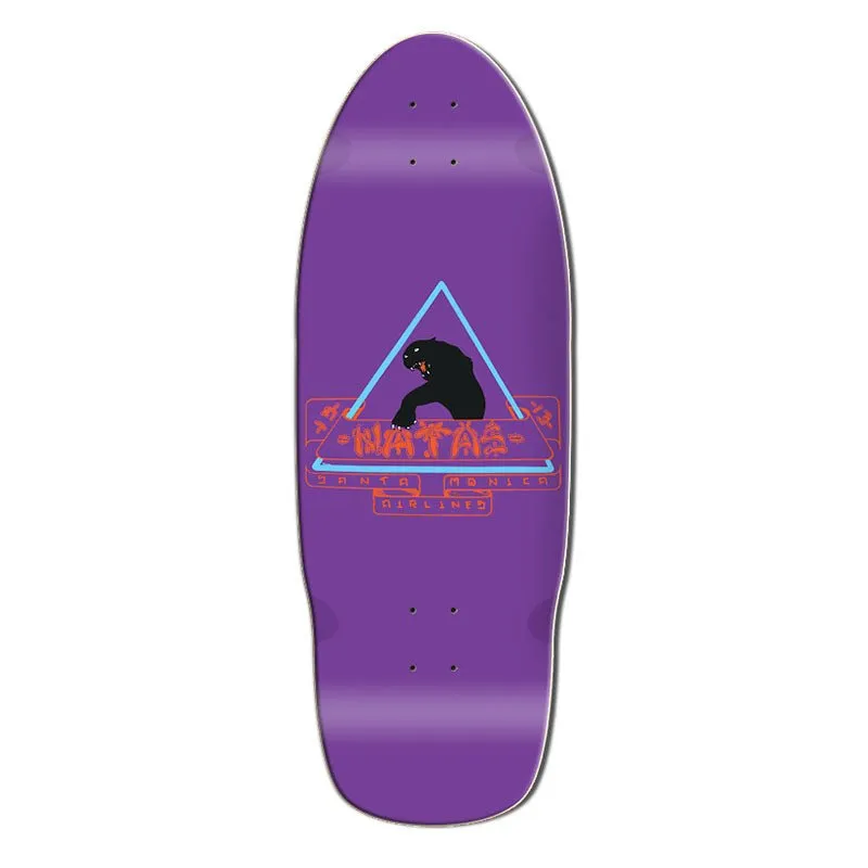 Santa Monica Airlines 10" x 29" Purple Dip Natas (SMA) Skateboard Deck