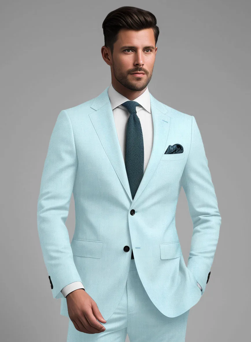 Scabal Pale Blue Wool Jacket