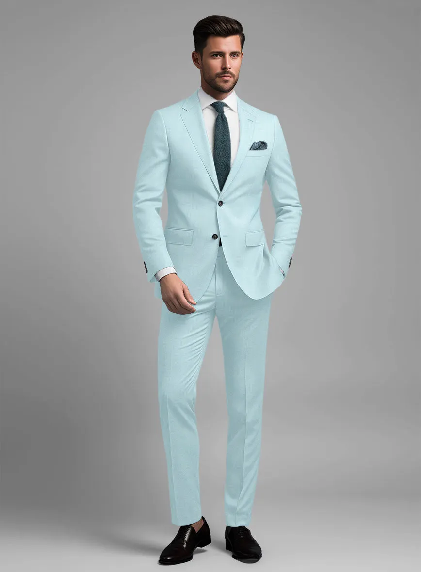 Scabal Pale Blue Wool Suit