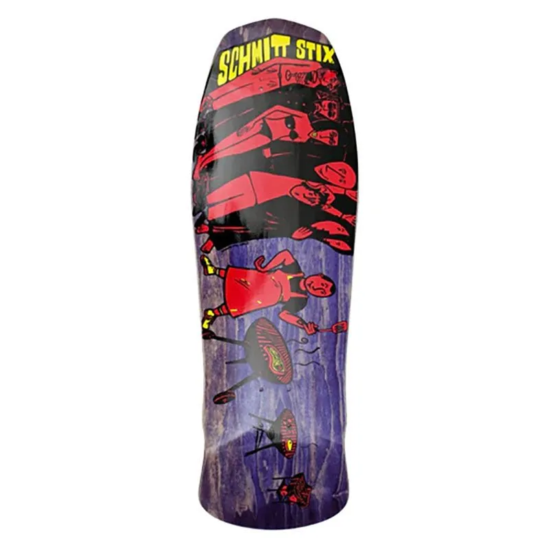 Schmitt Stix 10.125" x 31" Joe Lopes BBQ Modern Concave (PURPLE STAIN) Skateboard Deck