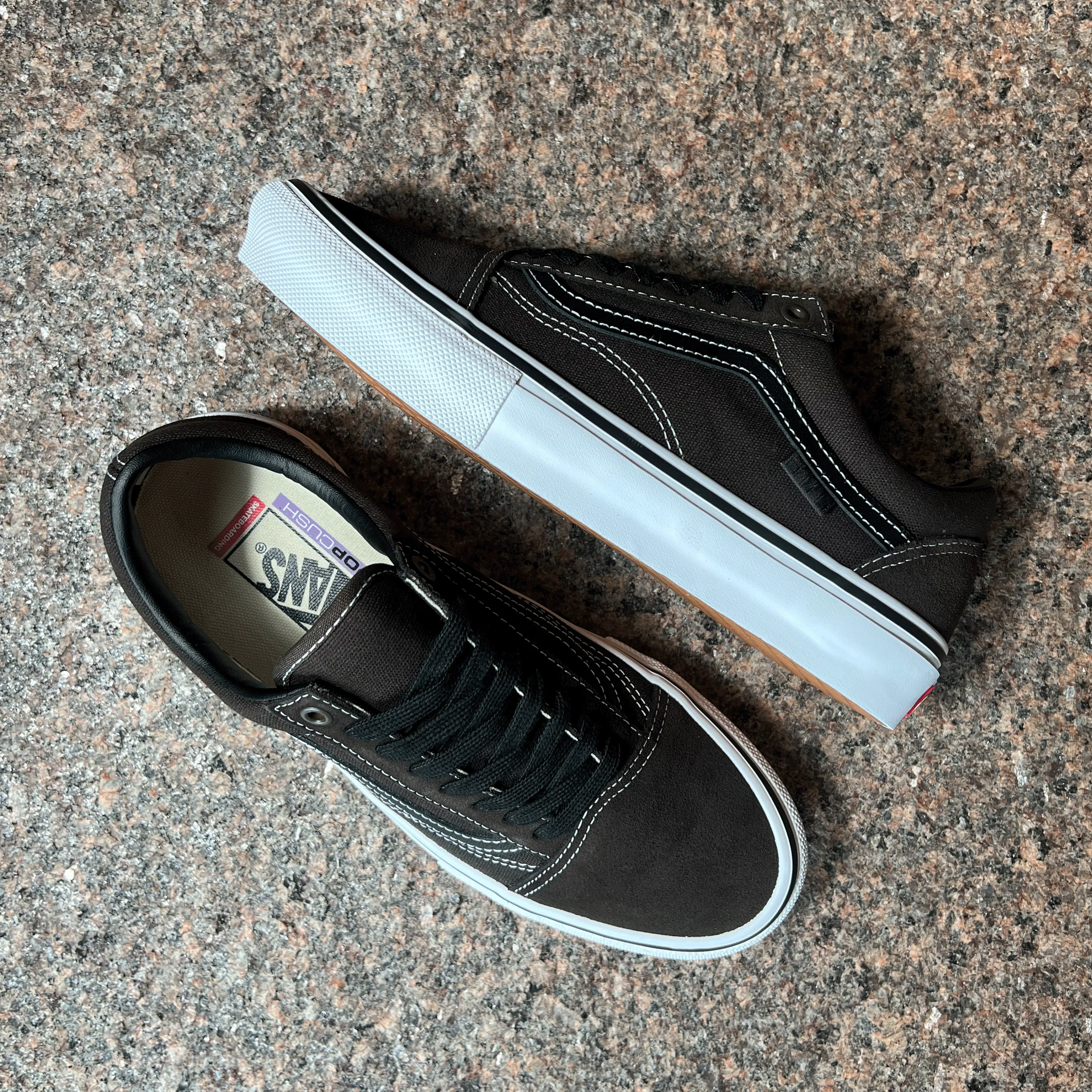 SKATE OLD SKOOL - CHOCOLATE/WHITE