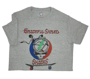 Skate Smoke Coffee Tee -Grateful Shred Skates  Charcoal