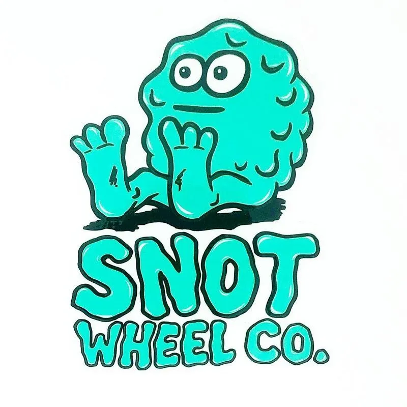 Snot Wheel Co. Large Snot Booger Logo Sticker