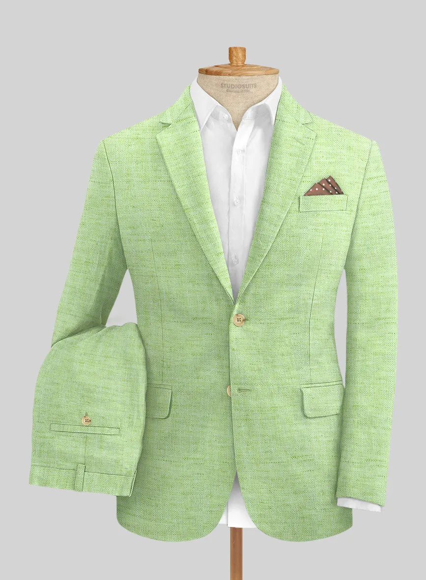 Solbiati Spring Green Linen Suit