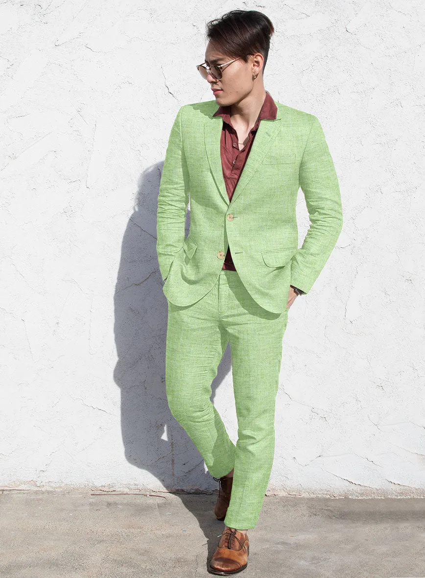 Solbiati Spring Green Linen Suit