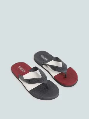 SOLEPLAY Multicolor Color Block Flip Flop