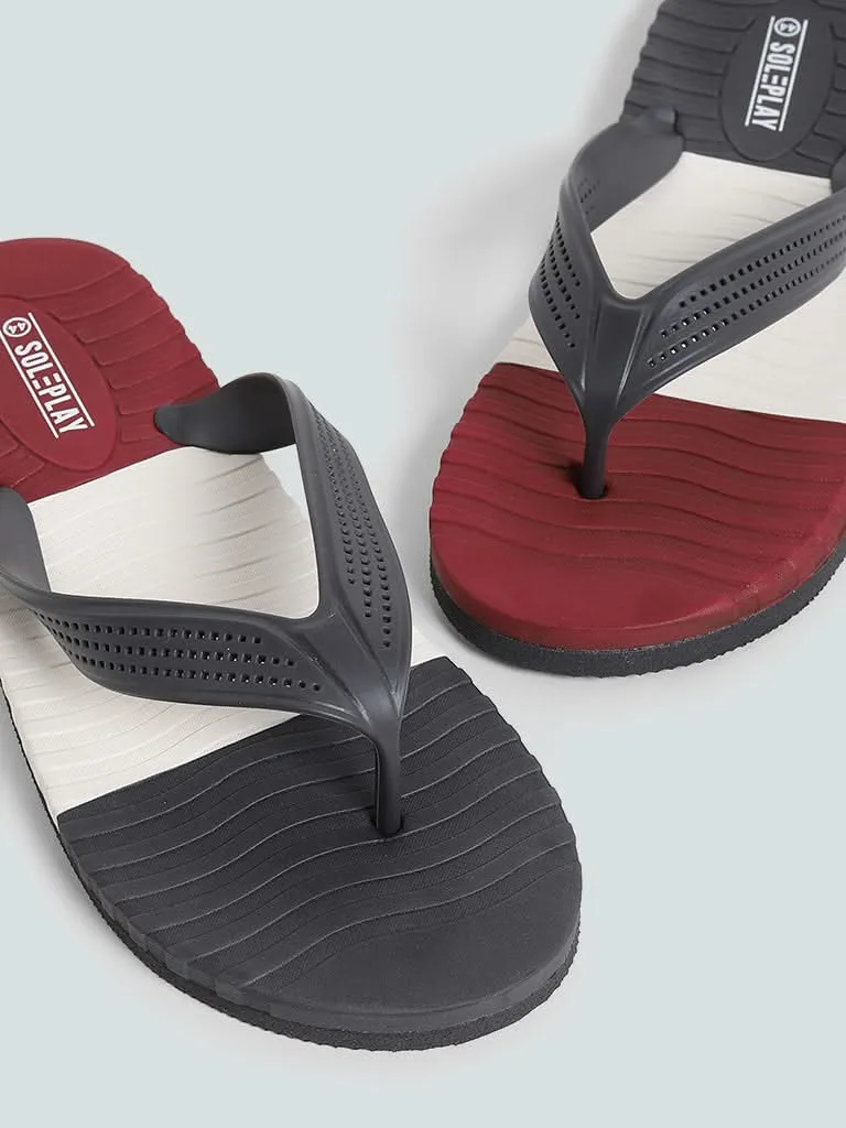 SOLEPLAY Multicolor Color Block Flip Flop