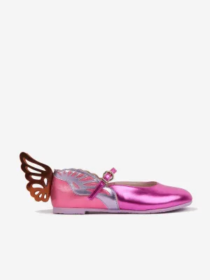 Sophia Webster Girls Leather Heavenly Shoes in Pink