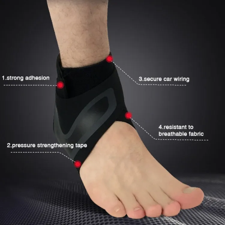 Sport Ankle Support Elastic High Protect Sports Ankle Equipment Safety Running Basketball Ankle Brace Support, Size:S(Left)