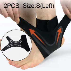 Sport Ankle Support Elastic High Protect Sports Ankle Equipment Safety Running Basketball Ankle Brace Support, Size:S(Left)