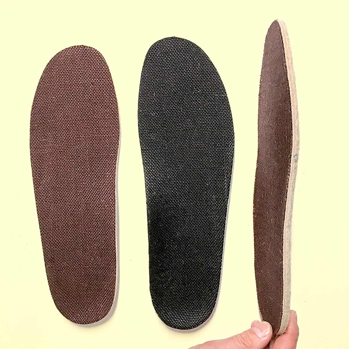 STANLEY PARK Organic Hemp Insole Footbed (Heat Fused with Natural Rubber & Felted Hemp) (100% Biodegradable)