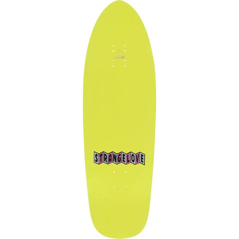 StrangeLove 10" x 32.75" Natas Sean Cliver Yellow Dip Skateboard Deck