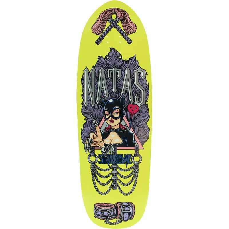 StrangeLove 10" x 32.75" Natas Sean Cliver Yellow Dip Skateboard Deck