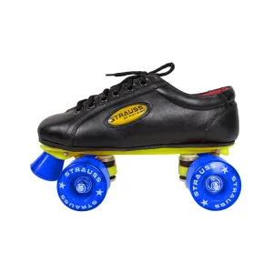 STRAUSS Gripper Skating Shoes |Fixed Body Roller Skates|Ideal for Boys, Girls and Kids|Suitable for All Skill Level | Ideal for Senior (15 Years Above) Size-9, (Blue/Black)