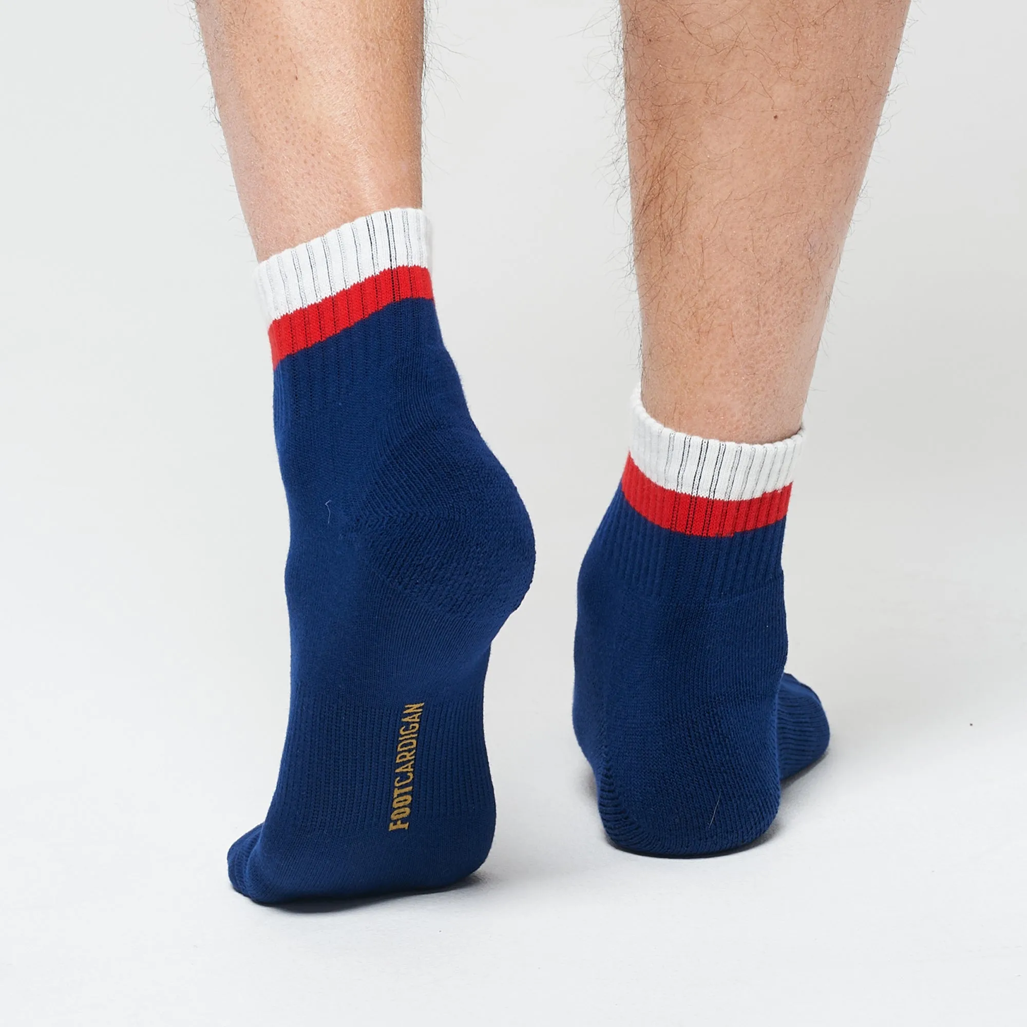 Stripe Ankle 3 Pack - Navy / Red / White