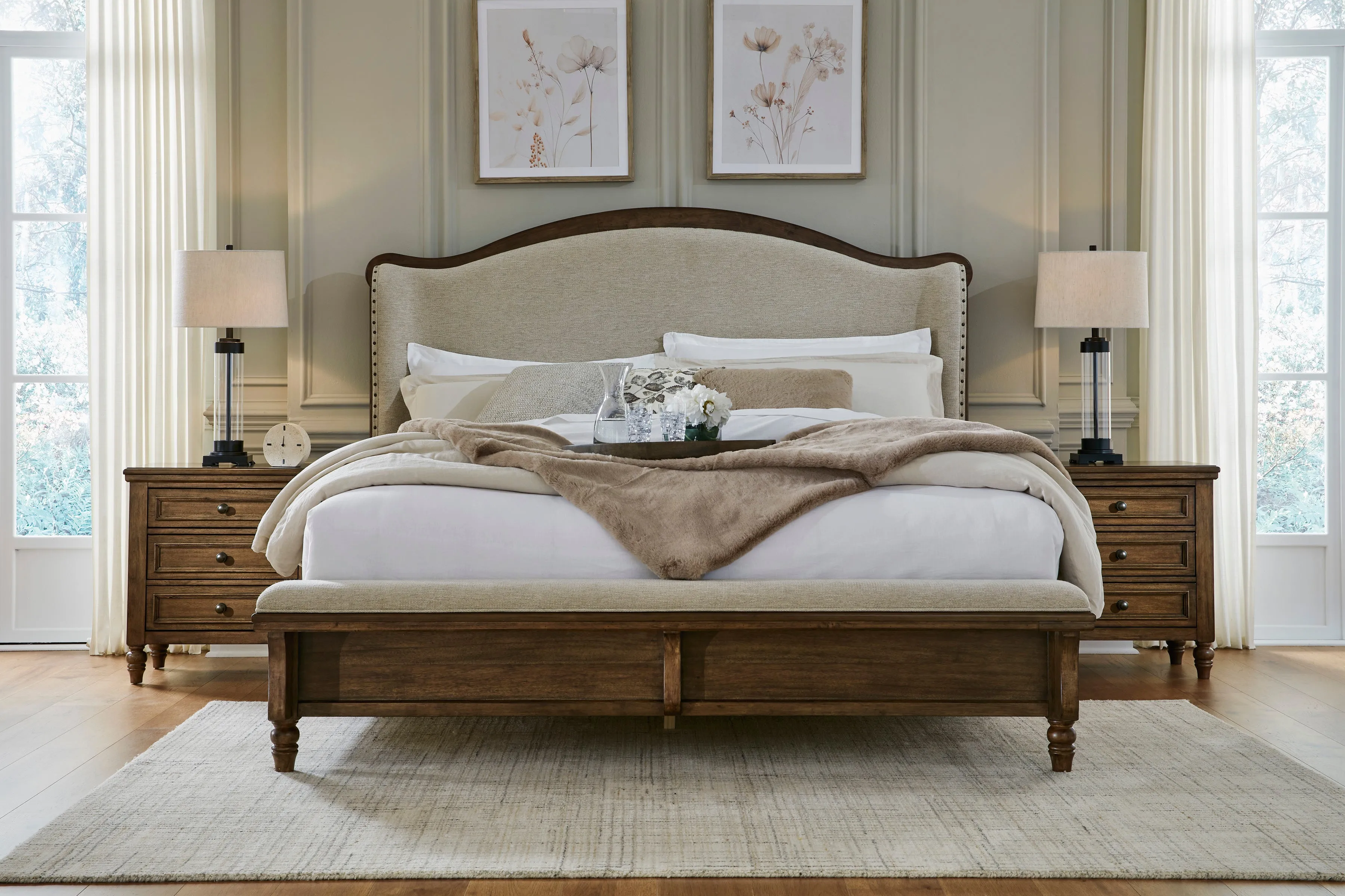 Sturlayne King Upholstered Panel Bed