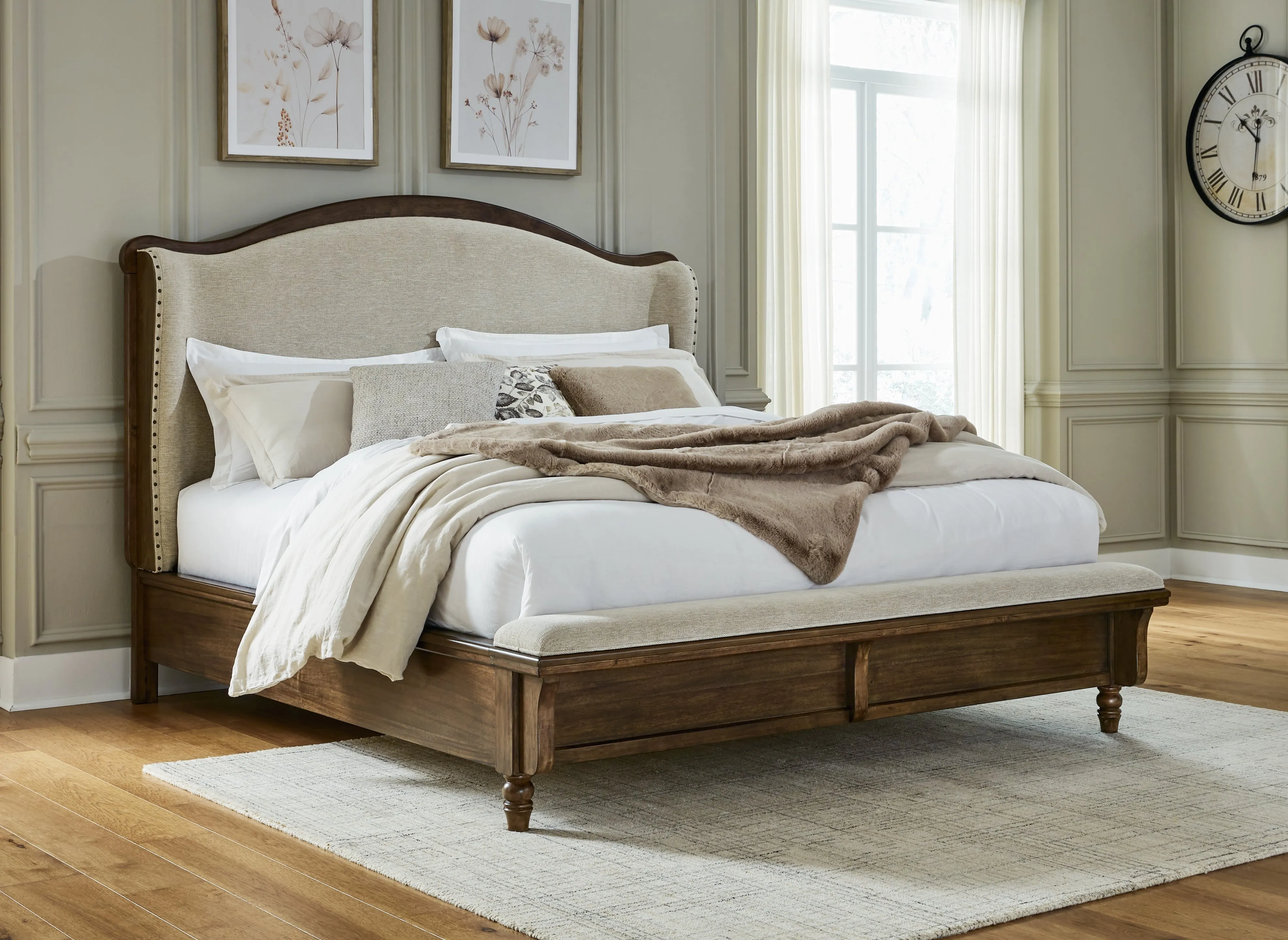 Sturlayne King Upholstered Panel Bed